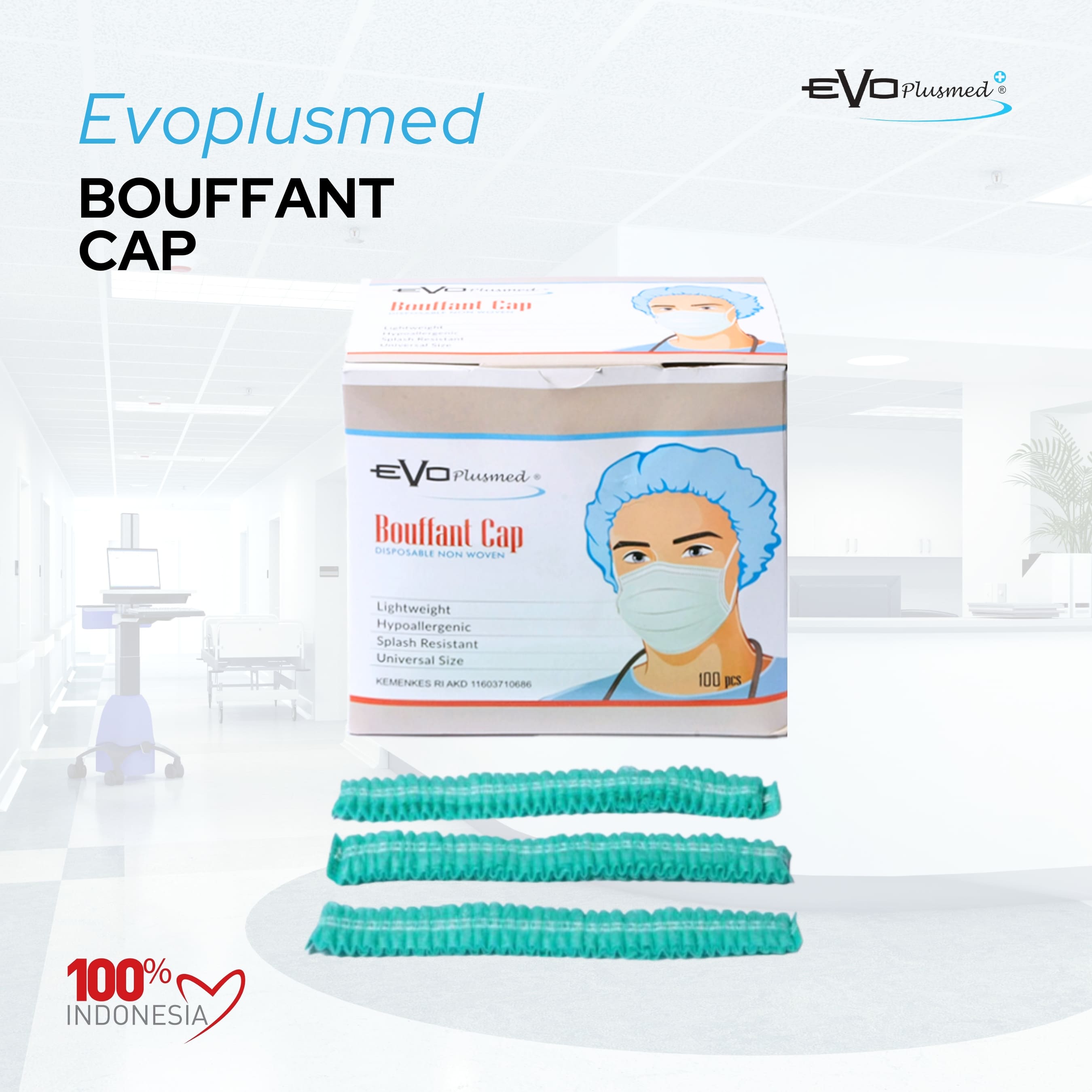 EVO PLUSMED BOUFFANT CAP